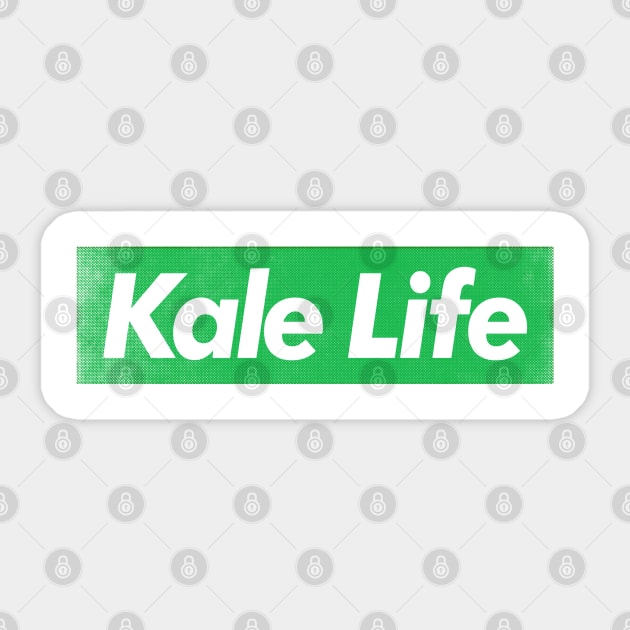 Kale Life / Vegan - Plant Based - Typography Design Sticker by DankFutura